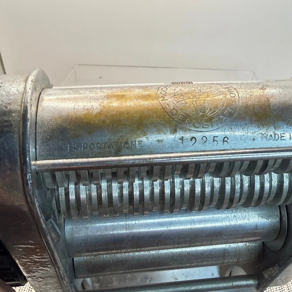 Vintage Columbus Italy Pasta Roller‎ 12256 Modello e Marchio Depositati No Crank
